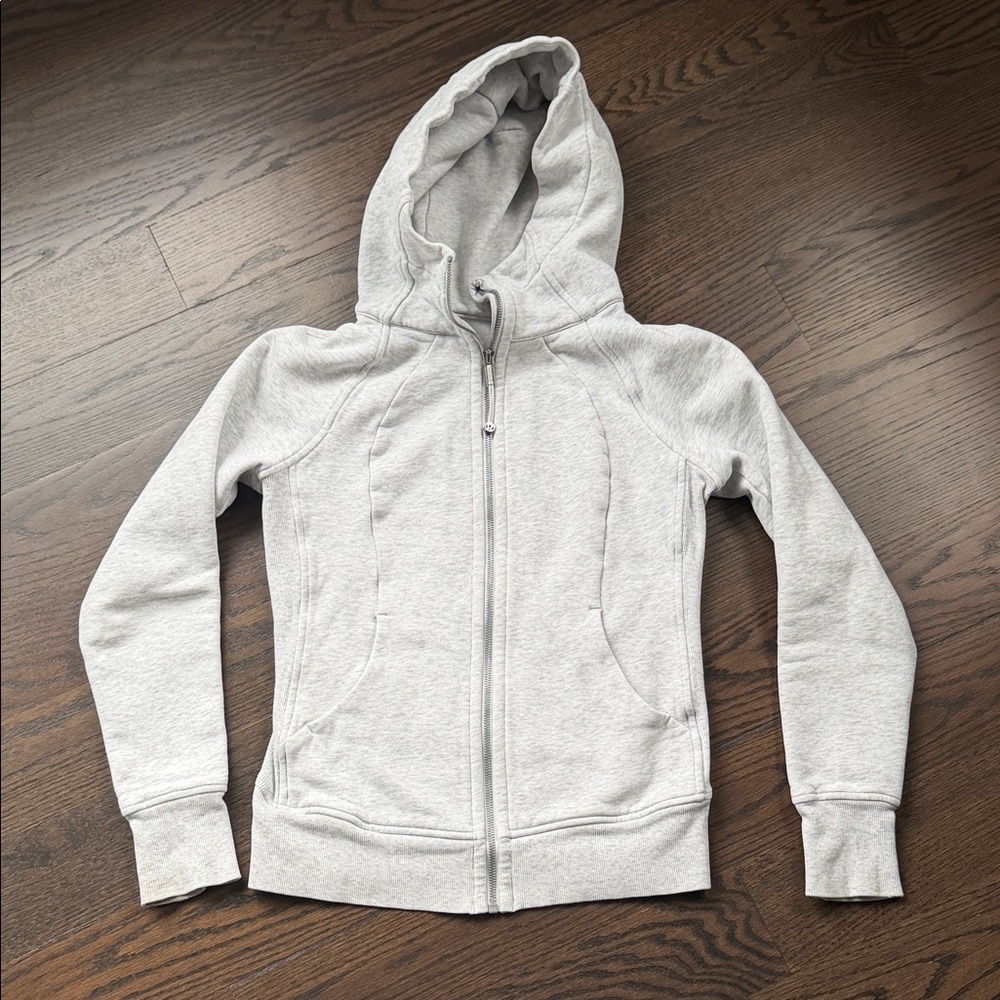 Lululemon athletics full zip hoodie 4 gray